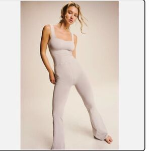 Free People Movement Good Karma Flare One-piece Ice Grey xs/s
